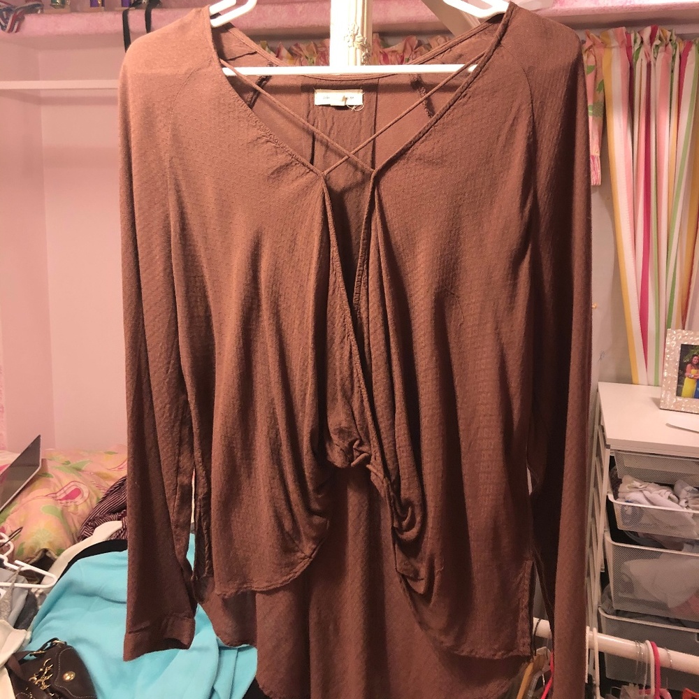 Trendy Long Sleeve Blouse Urban Outfitters